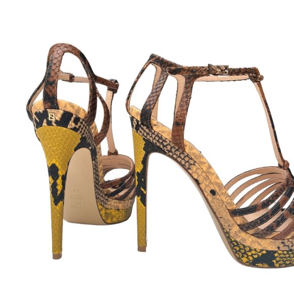 Fendi Python Embossed Heels - Picture 8 of 9